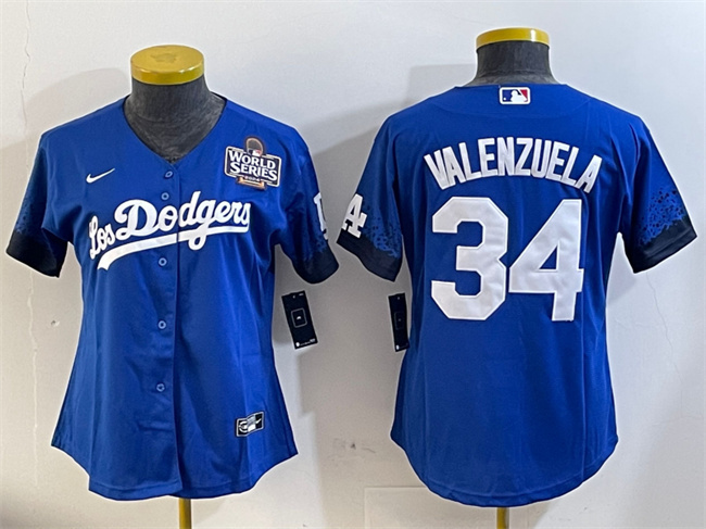 Youth Los Angeles Dodgers #34 Toro Valenzuela Blue 2024 World Series City Connect Cool Base Stitched Baseball Jersey Youth Los Angeles Dodgers #34 Toro Valenzuela Blue 2024 World Series City Connect Cool Base Stitched Baseball Jersey